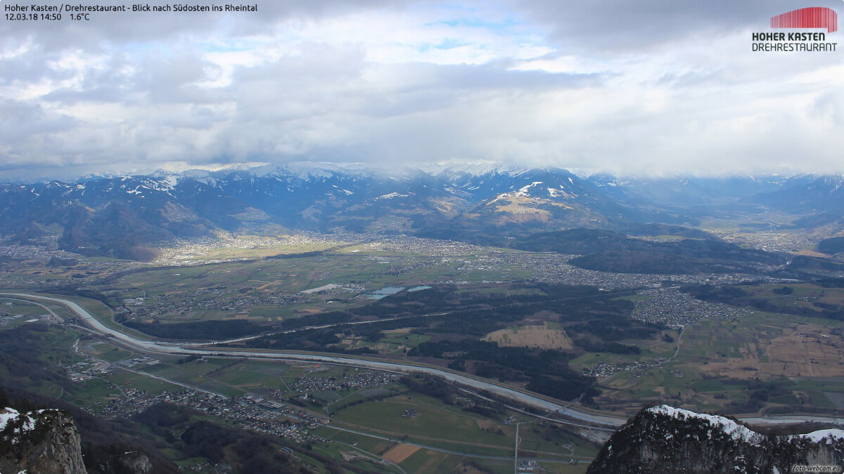 Schaueranfälliges Frühlingswetter ©www.foto-webcam.eu/webcam/hoherkasten