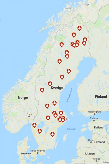 In Schweden lodern zahlreiche Waldbrände.