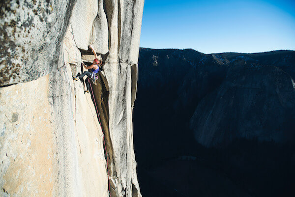 Klettererlebnis Magic Mushroom am El Capitan, Yosemite Valley. @Francois Lebeau