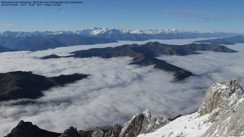 Herbst: Zeit der Inversionswetterlage mit Nebel und Hochnebel
