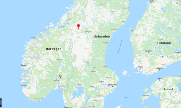 Åre liegt in der Mitte Schwedens.