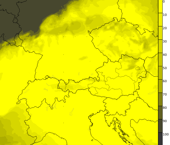 Keine Abschattung durch Wolken am Samstag