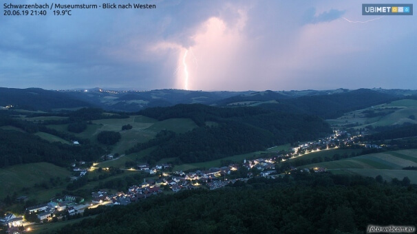 Kaltfront brachte 51.000 Blitze in Österreich