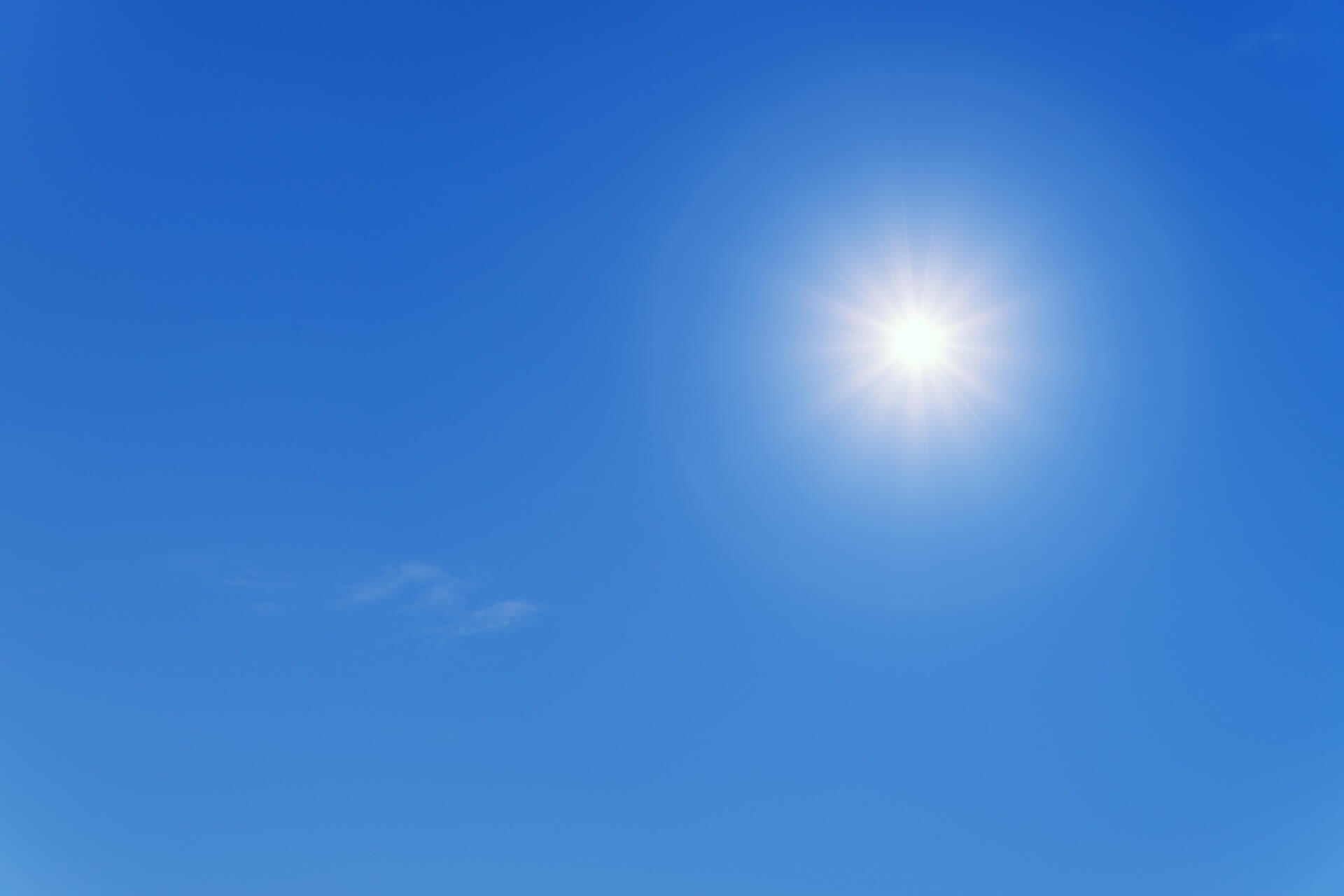 Am Dienstag sonnig und heiß