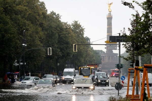 Berlin erneut unter Wasser