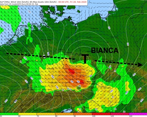 BIANCA – Nächstes Tief mit Sturm und Schnee