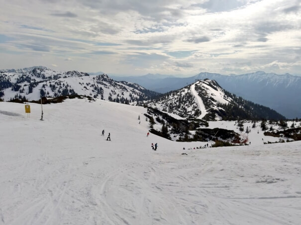 Schneelage In Den Alpen Vor Einem Jahr Skifahren Am Hochkar