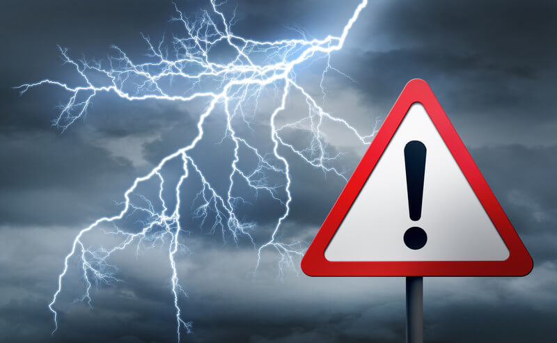 Starke Gewitter am Samstag