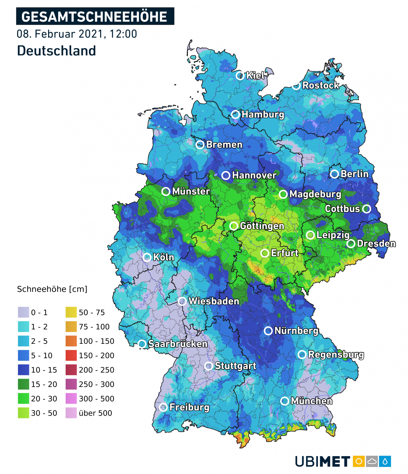 Live Ticker Nachlese: Große Schneemengen durch Wintersturm