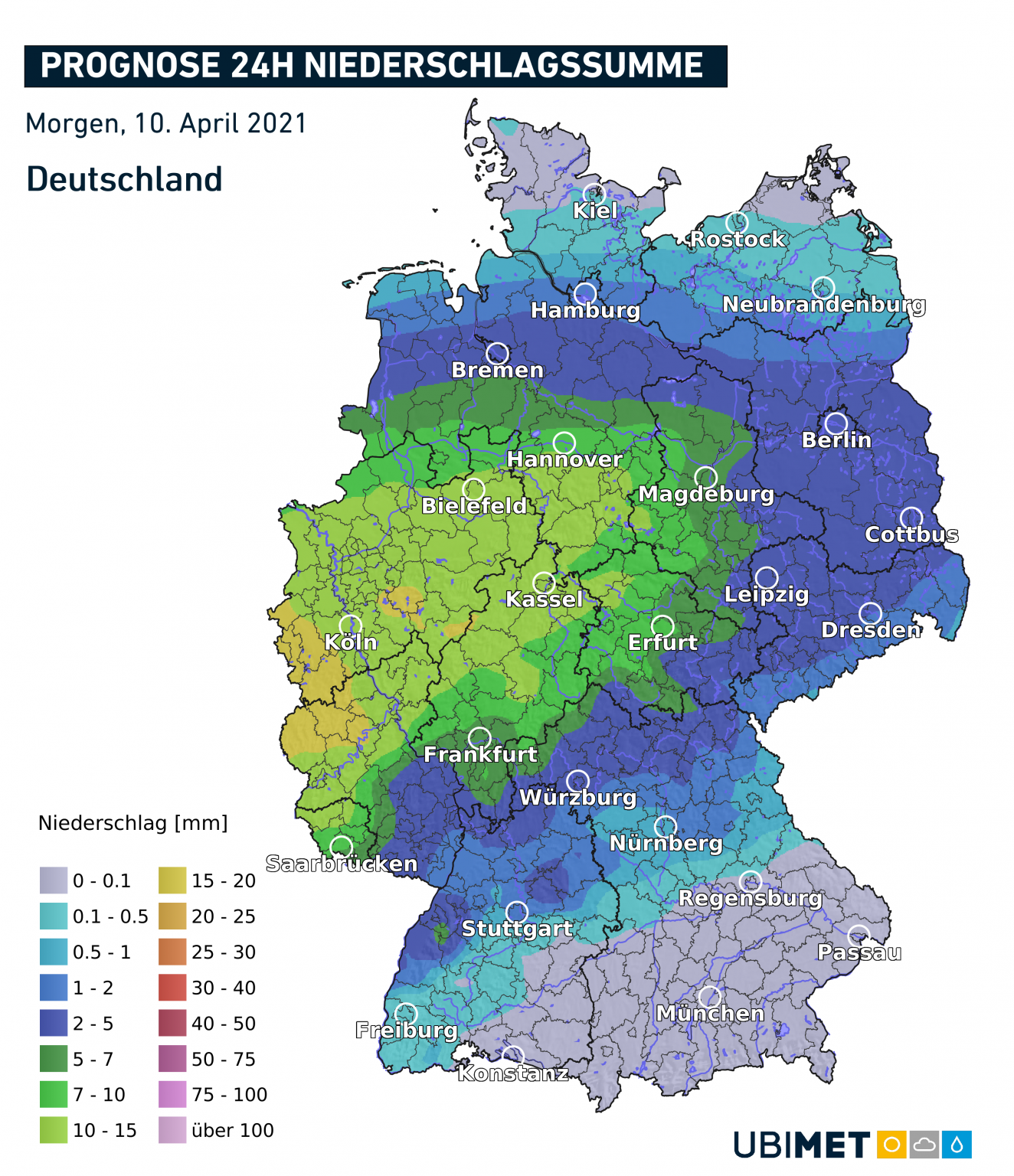 Zweiteilung am Wochenende: Kalt und nass im Nordwesten, warm und