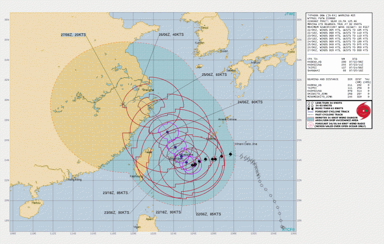 Gesamtübersicht der offiziellen Warnungen für Taifun In-Fa - https://www.metoc.navy.mil/jtwc/jtwc.html