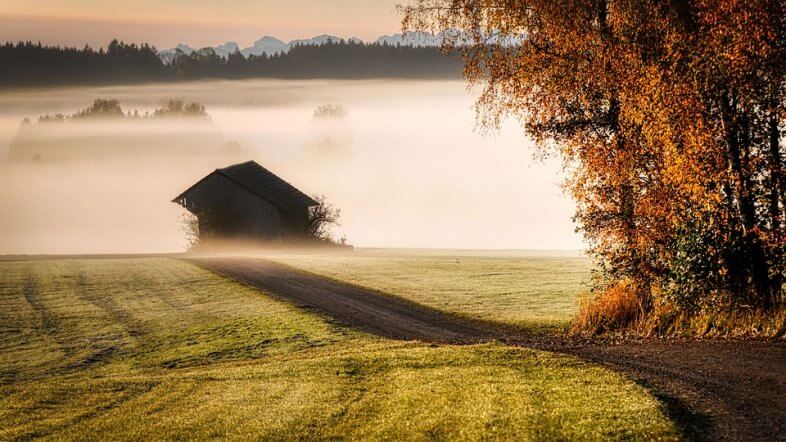 Am Donnerstag Nebel und Sonne