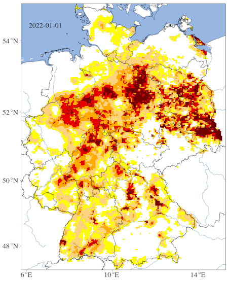 Dürremonitor Deutschland: Im Großteil des Landes herrscht eine außergewöhnliche Dürre - https://www.ufz.de/index.php?de=37937