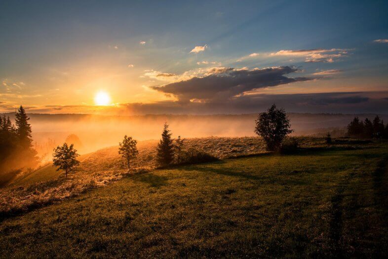 Am Sonntag nach Nebelauflösung spätsommerlich