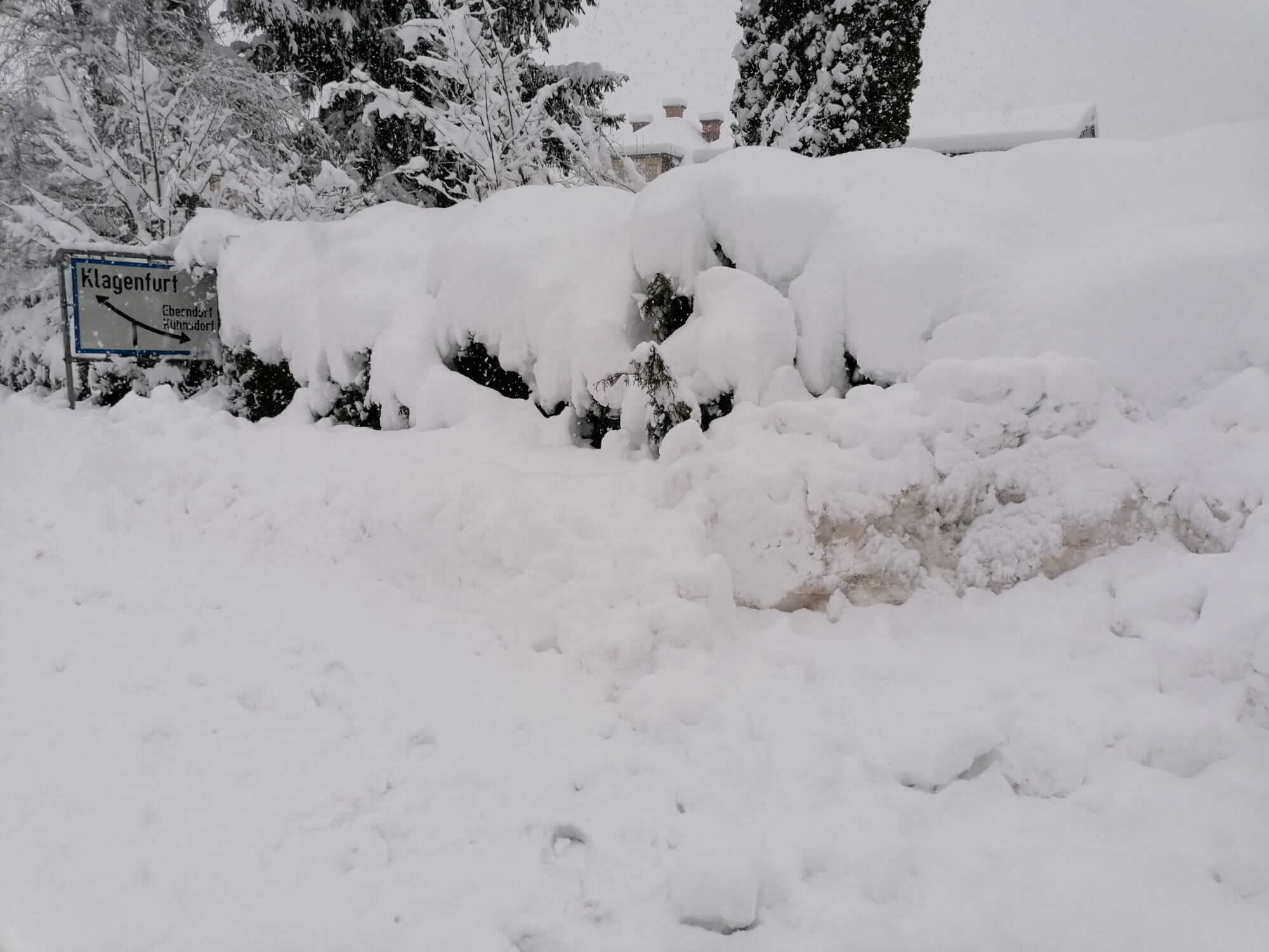 Schneemassen in Unterkärnten. Bild: Storm Science Austria 
