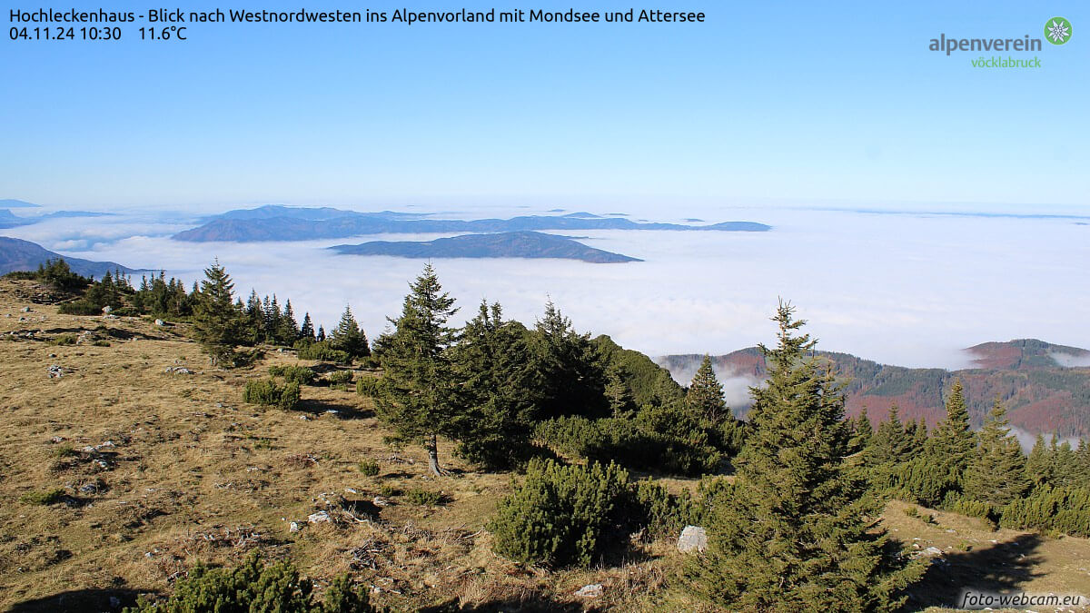 Nebel am Alpennordrand am 4.11.24. © www.foto-webcam.eu