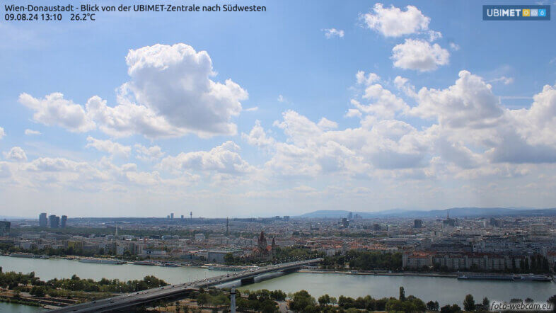 Am Mittwoch in der Osthälfte Quellwolken, einzelne gewittrige Schauer