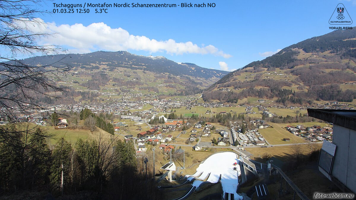 Der Frühling ist nicht mehr aufzuhalten - wie hier im Montafon.
Quelle: https://www.foto-webcam.eu/webcam/tschagguns/