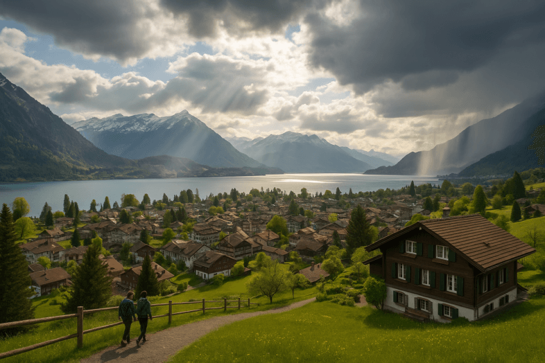 Am Freitag in den Bergen Schauer