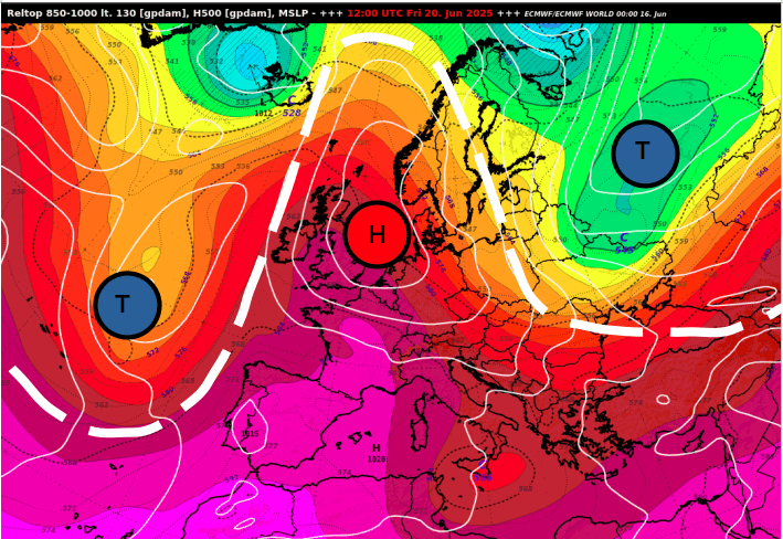 Omega-Lage im ECMWF-Model