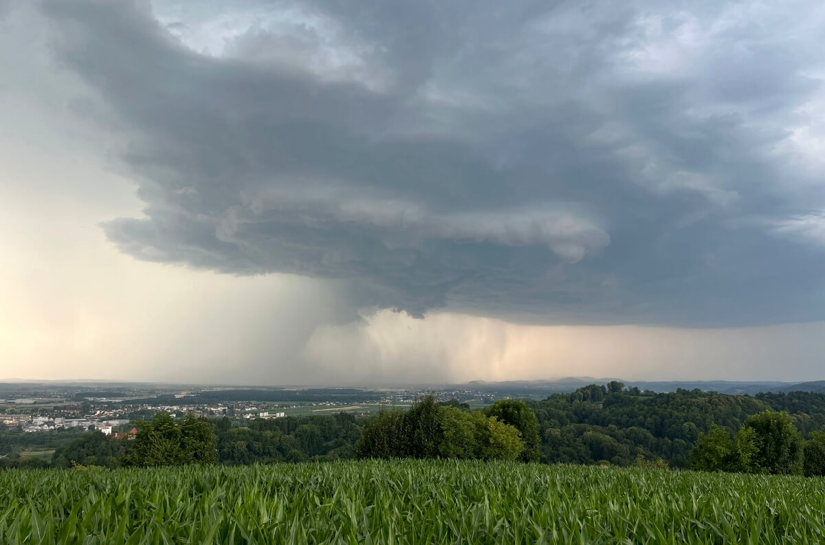 Gewitter bei Graz am 23. Juni 2025. © Storm Science Austria