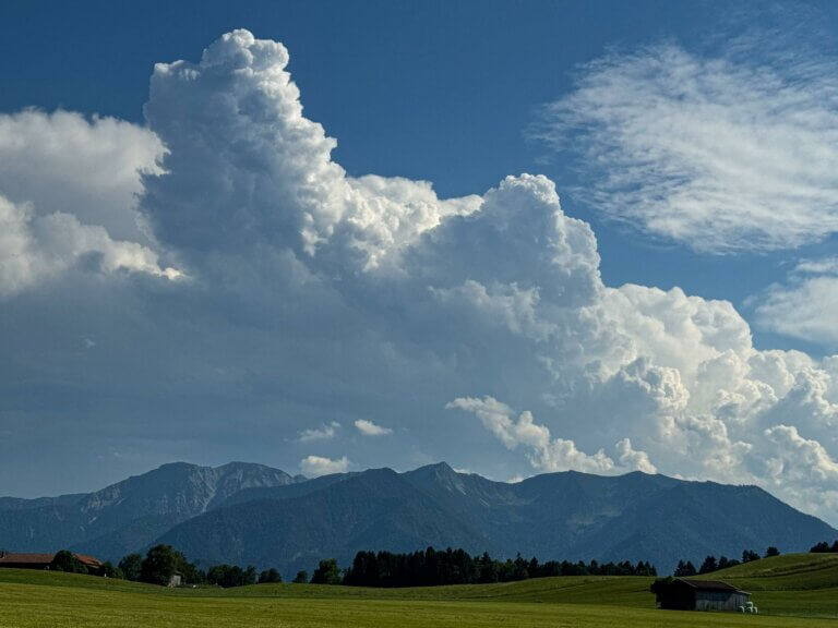 Am Sonntag vereinzelt Gewitter