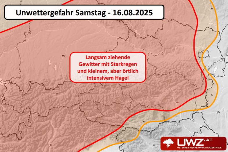 Gewitter und Unwetter - Prognose für den Samstag