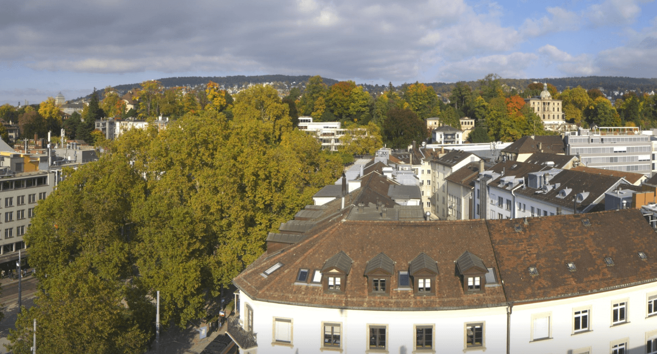 Herbstliche Farben in Zürich - https://nzz.roundshot.com/#/