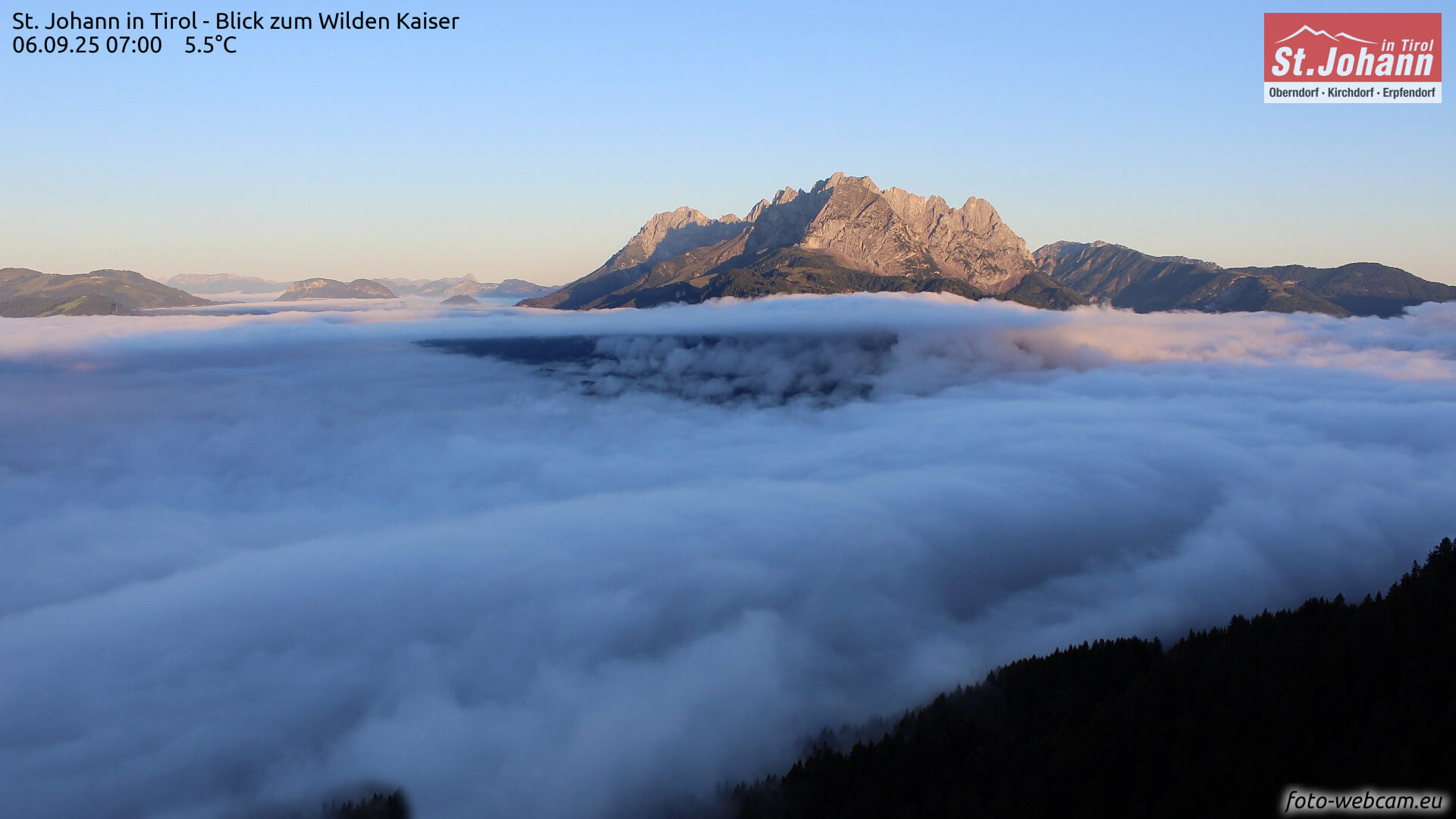 Hochnebel im Tiroler Unterland. www.foto-webcam.eu