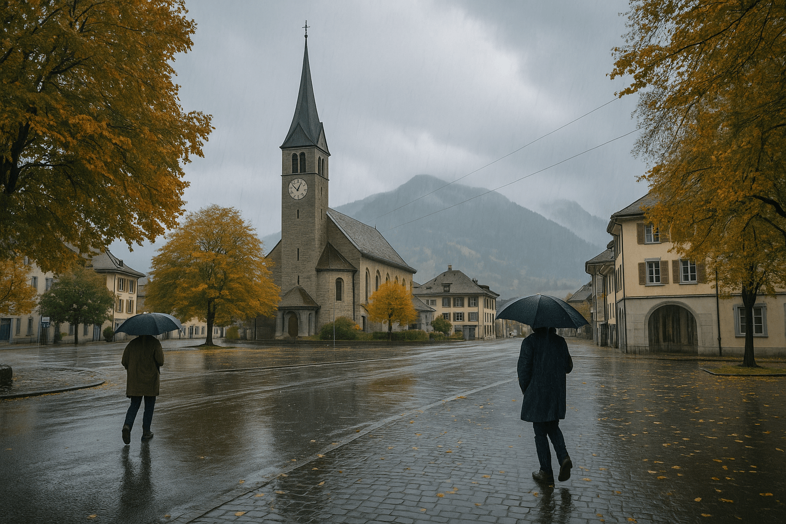 Am Montag viel Regen und Wind