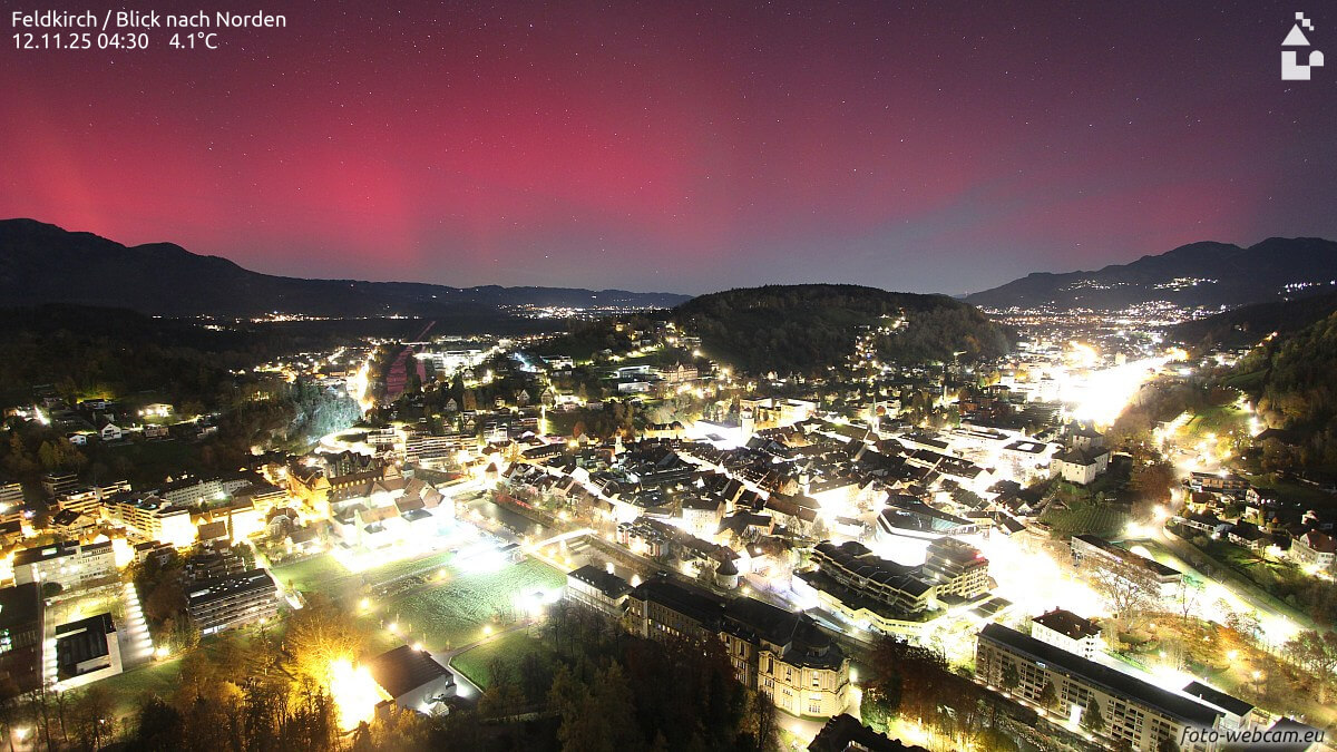 Sonnensturm: Nordlichter in Österreich
