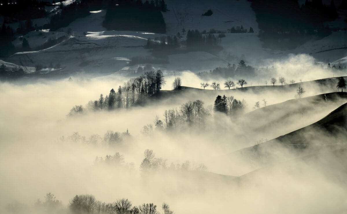 Am Montag Nebel und Sonne, im Süden etwas Regen