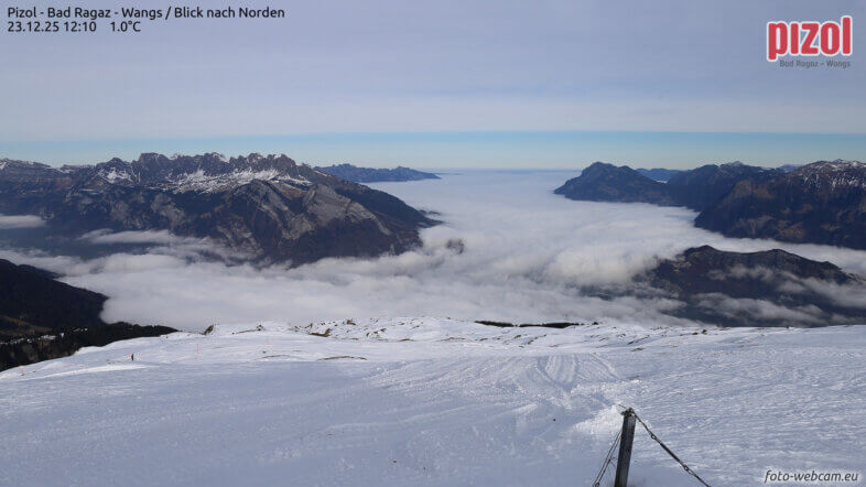 An Heiligabend oft nebelig und im Süden nass