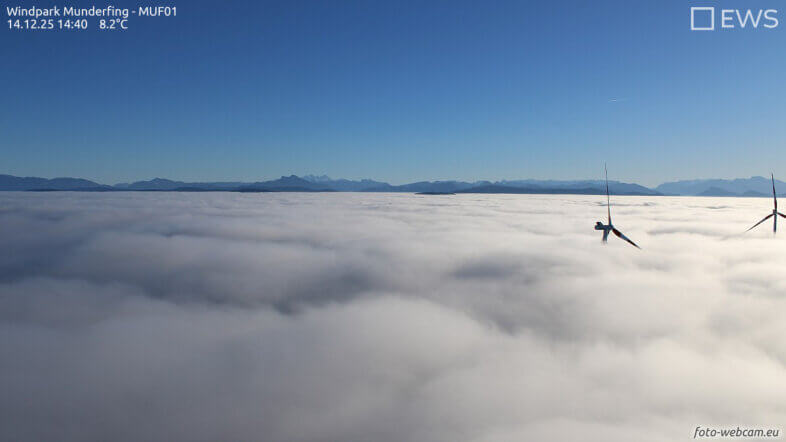 Am Montag teils nebelig-trüb, teils viel Sonnenschein
