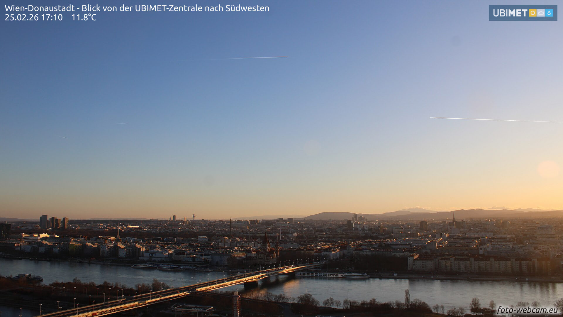 Frühling in Wien - Sonnenuntergang - © foto-webcam.eu