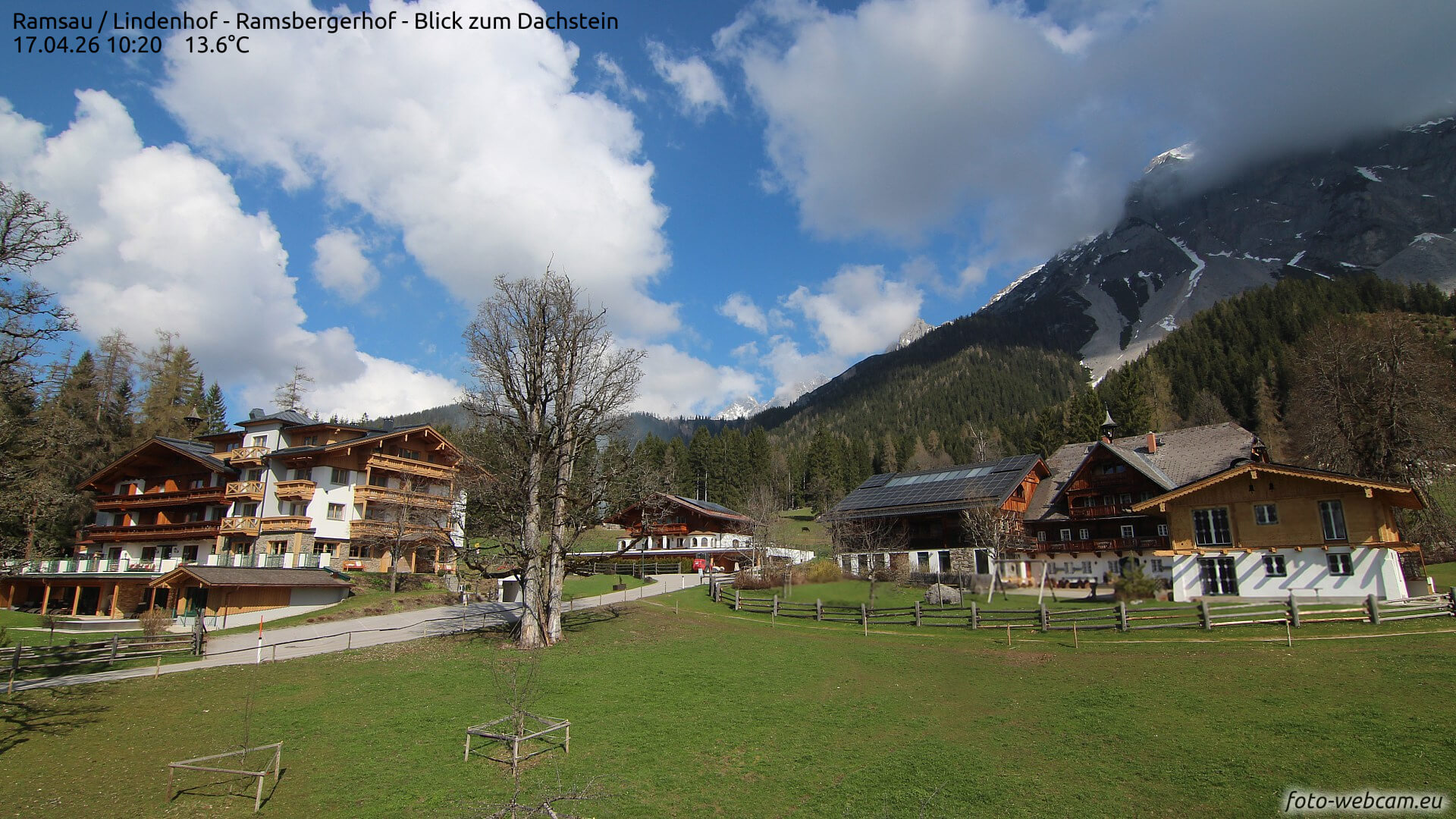 Frühlingswetter in Ramsau © foto-webcam.eu