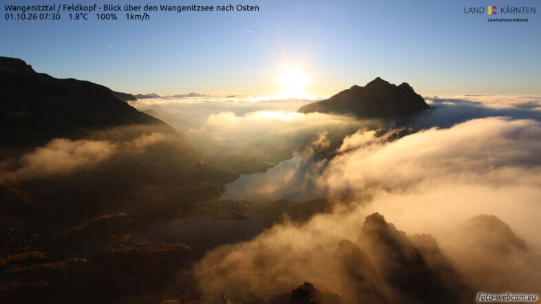 Am Sonntag örtlich Nebel Hochnebel, sonst sonnig